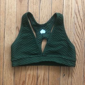 Booty By Brabants Olive v neck sports bra